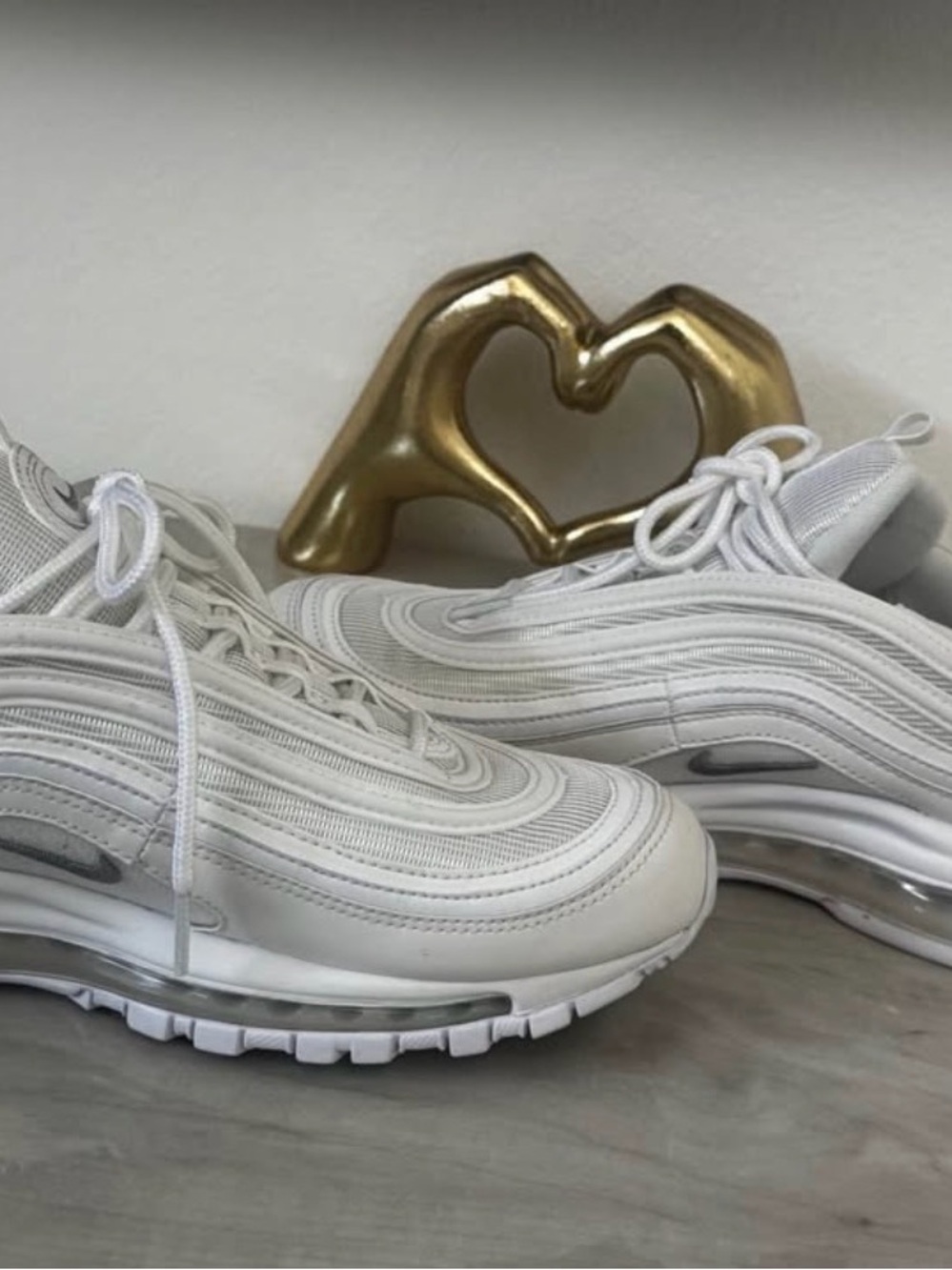 Nike White Women's Air Max 97 Inspired Sneakers